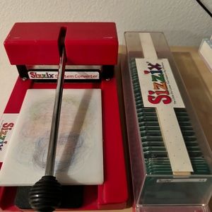 Sizzix adaptor and ABC dies.